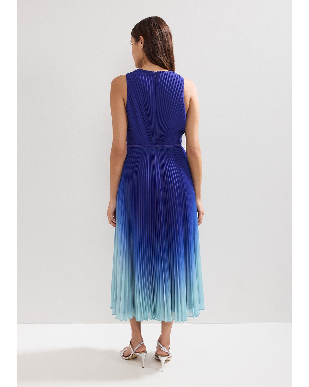 Phase Eight Blue Simara Ombre Midi Dress