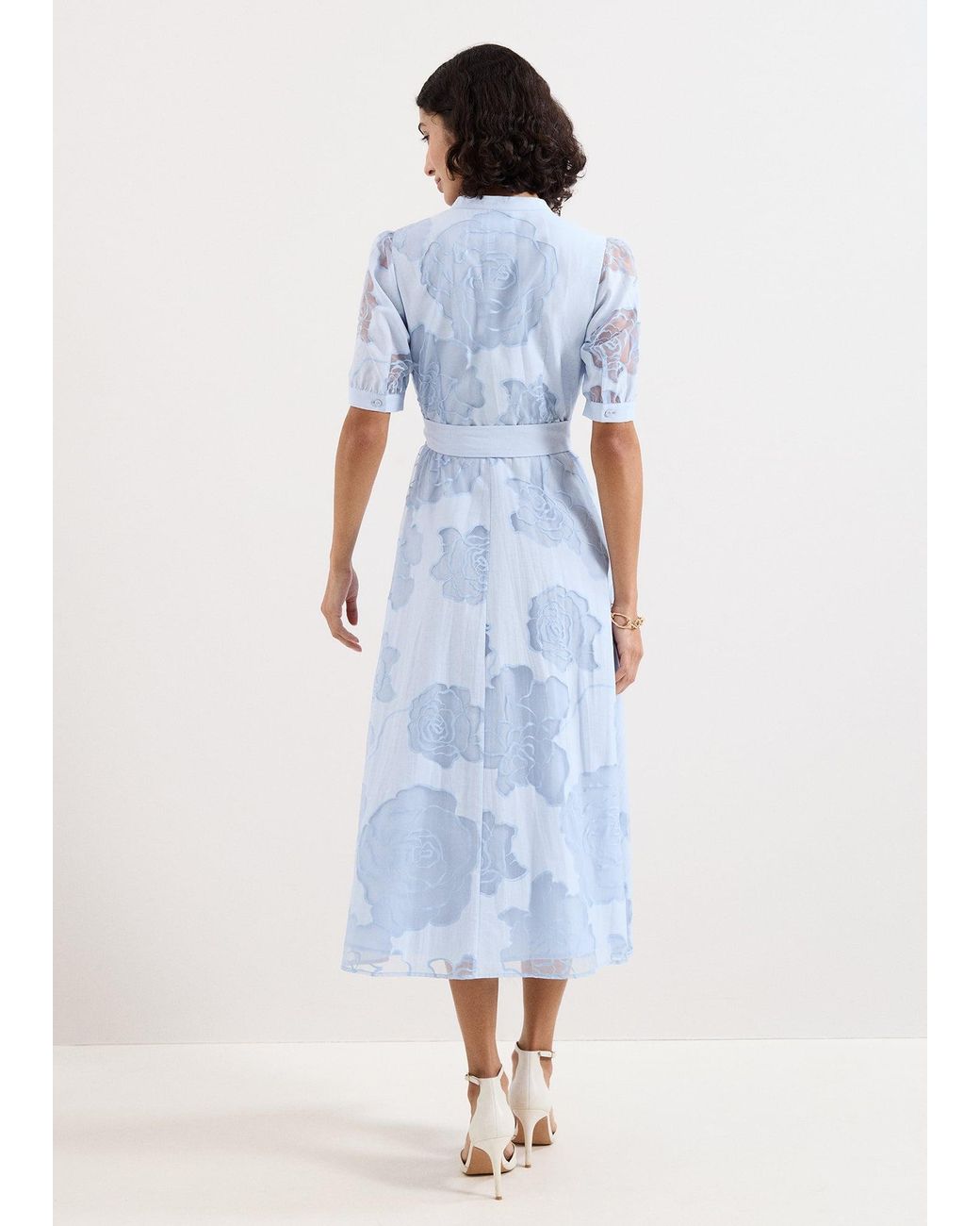 Phase Eight Blue Queenie Floral Swing Dress