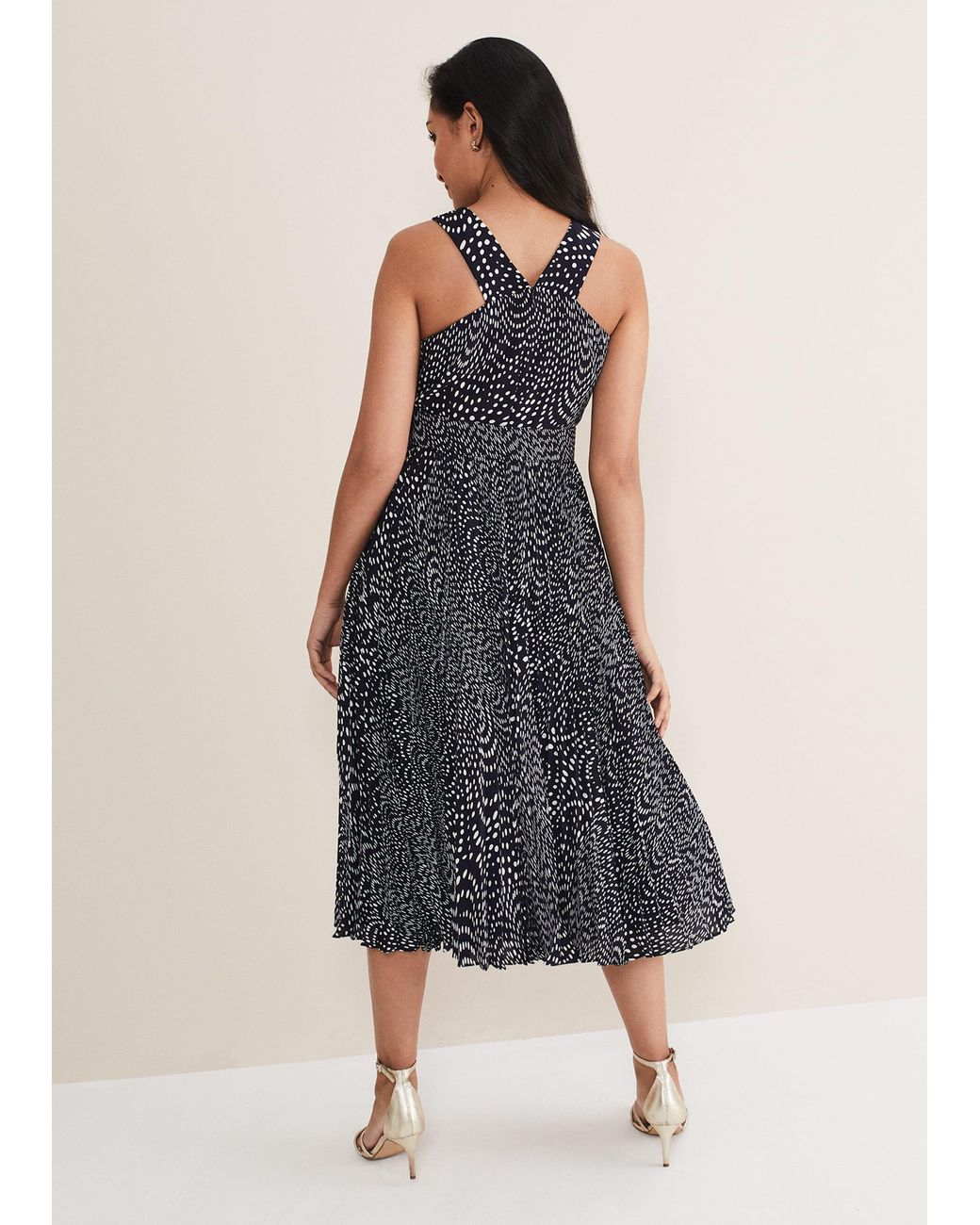Phase Eight Multicolor Petite Elsie Spot Dress