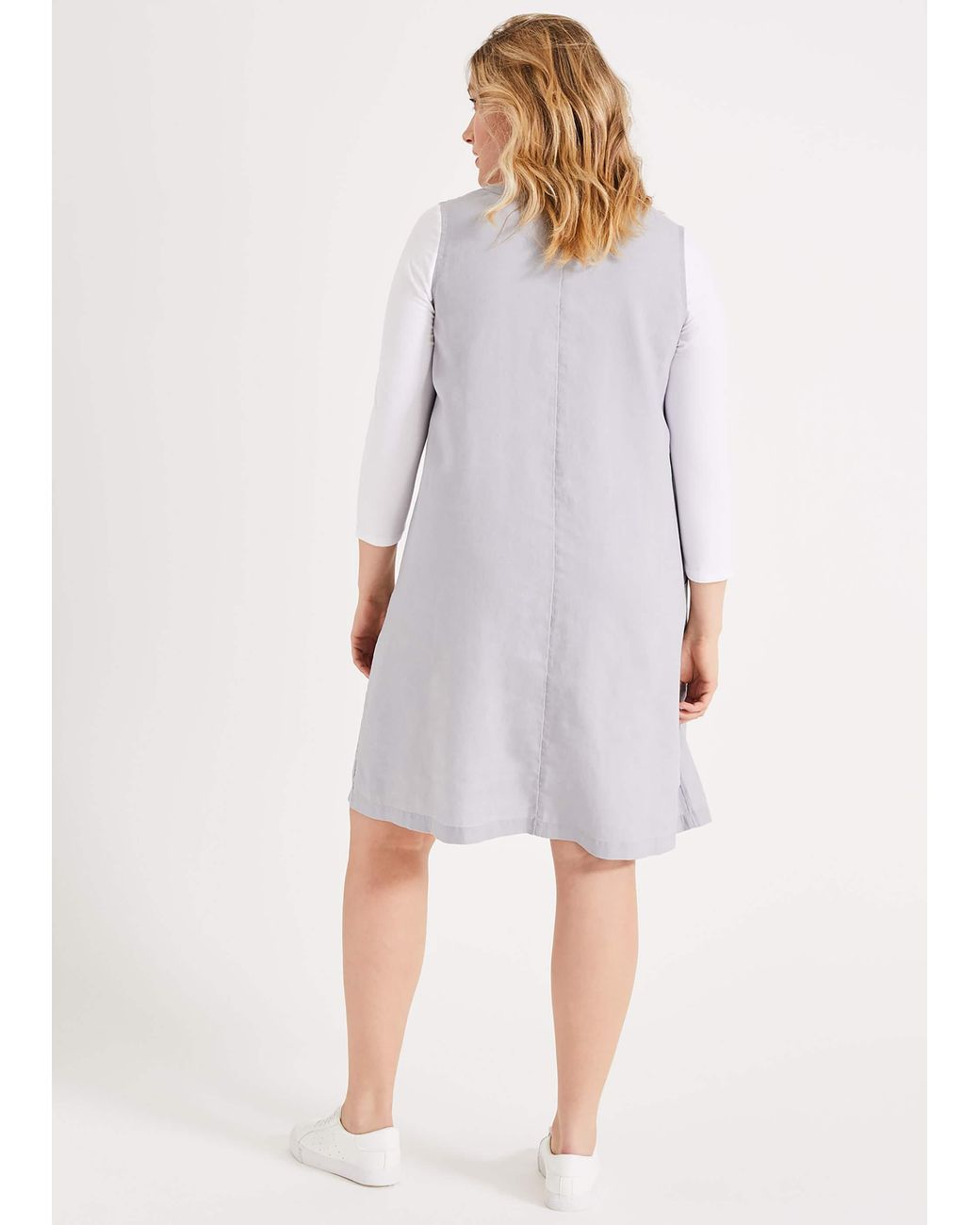 Phase Eight Purple Ariana Linen Tunic Dress