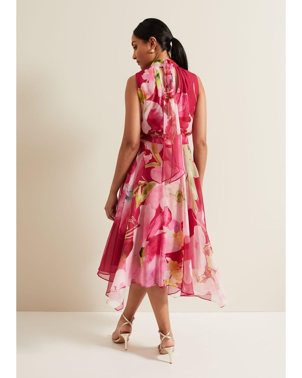 Phase Eight Pink Petite Lucinda Floral Dress