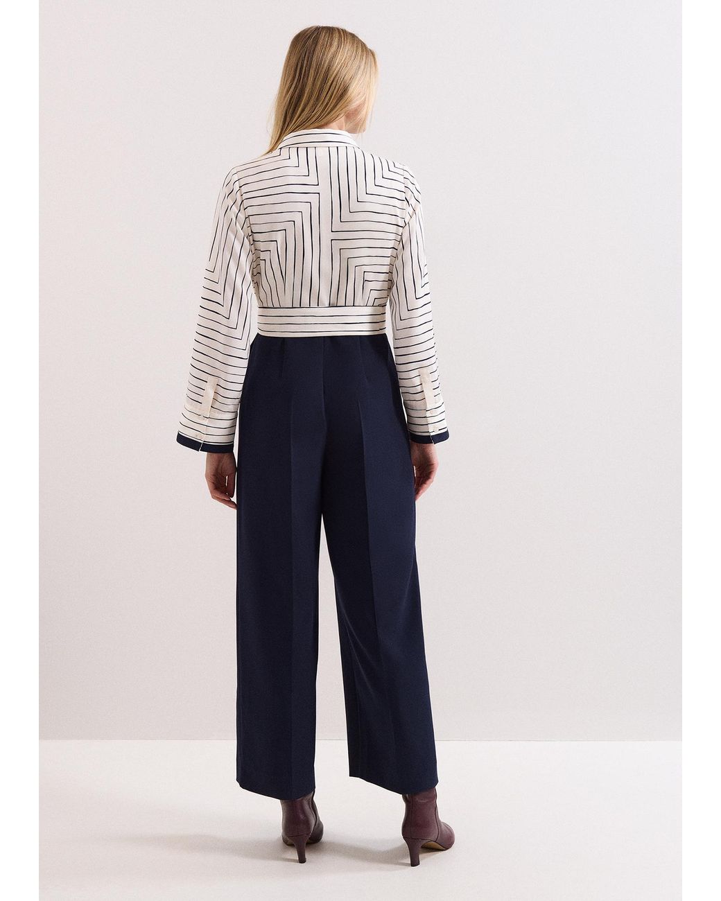 Phase Eight Blue Geovanna Geo Jumpsuit