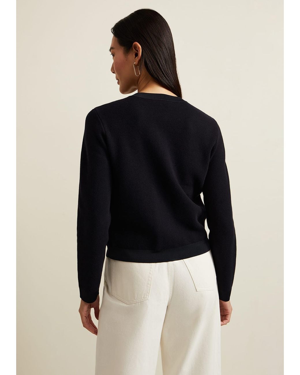 Phase Eight Black Libby Knitted Jacket