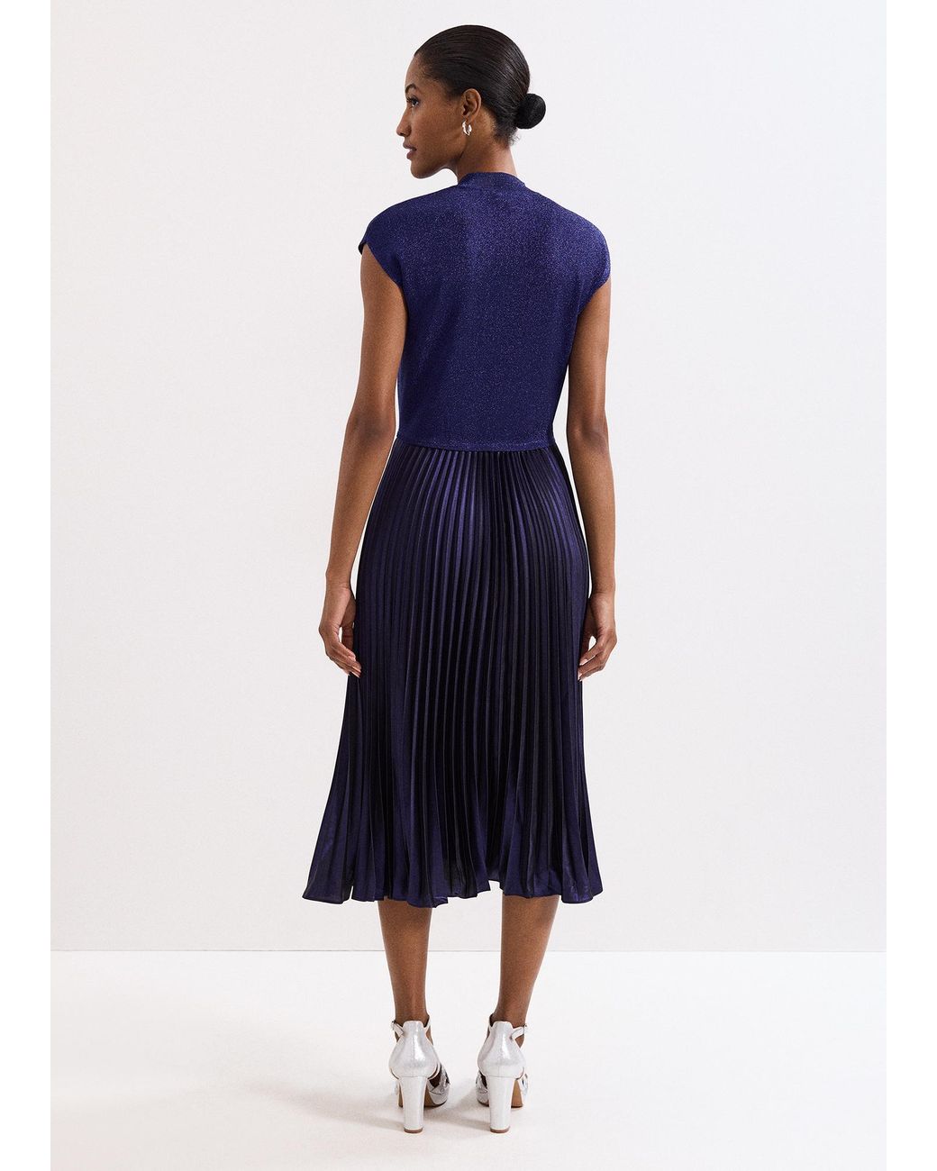 Phase Eight Blue Jayla Shimmer Dress