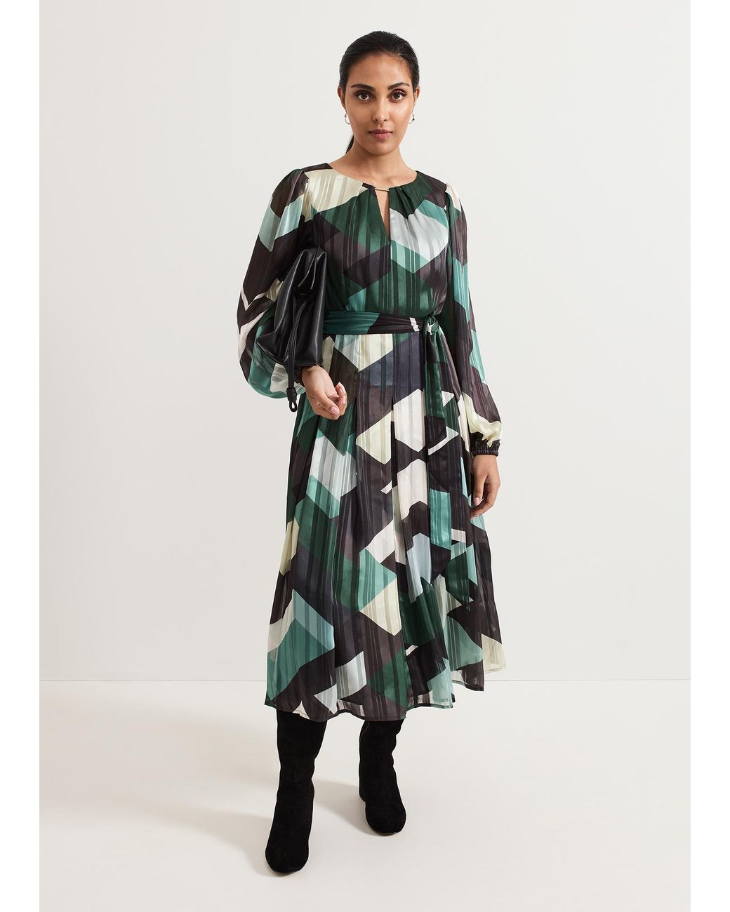 Phase Eight White Petite Francesca Midi Dress