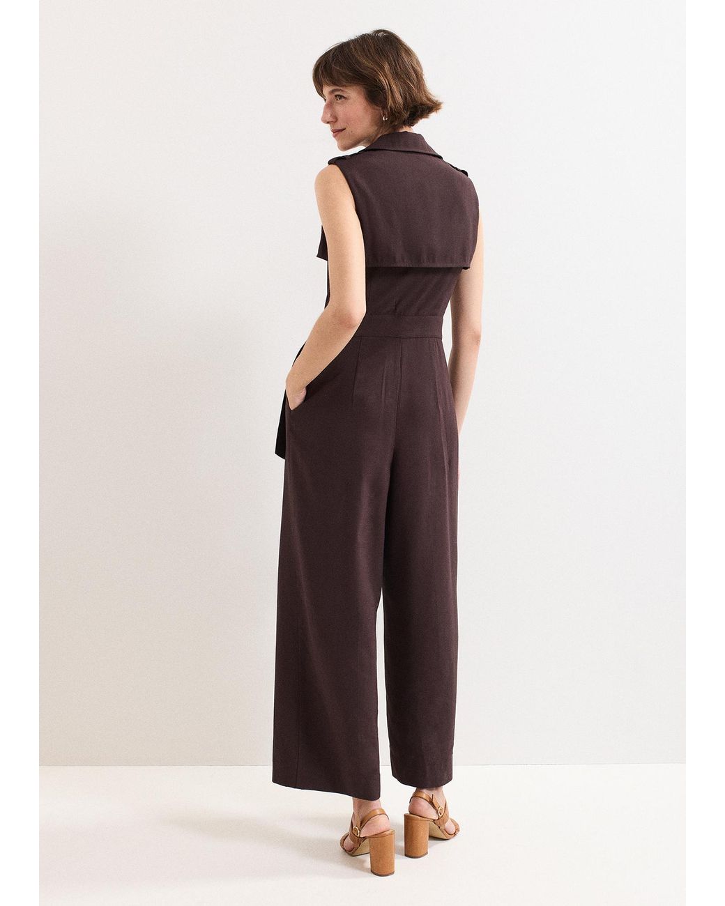 Phase Eight Brown Janita Chocolate Jumpsuit