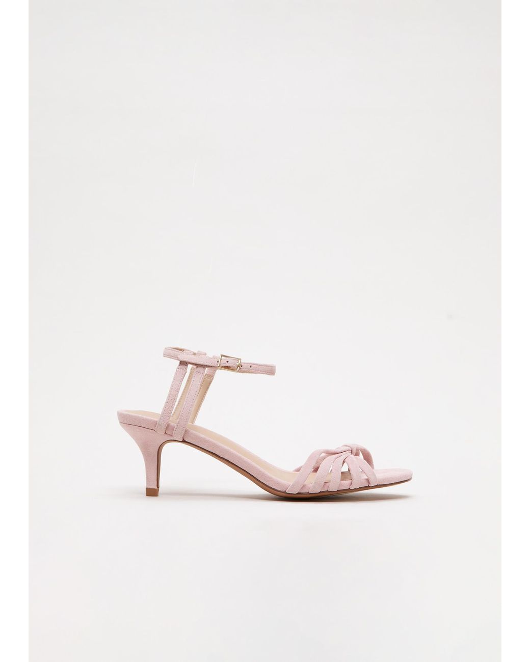 Phase Eight White Suede Strappy Sandals