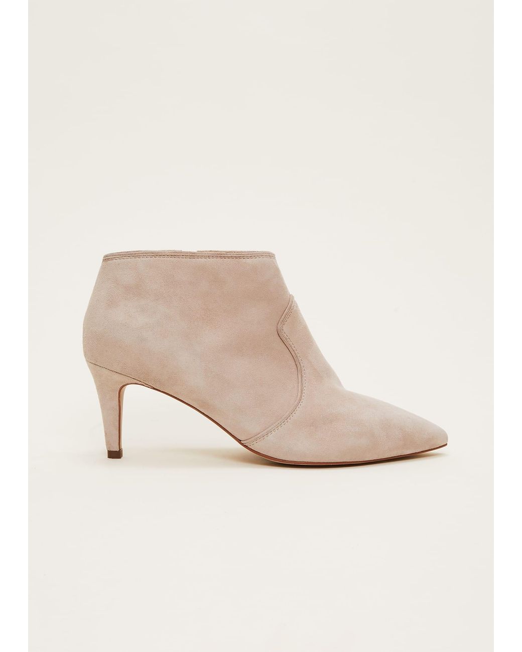 Phase Eight Natural Panelled Shoe Boots