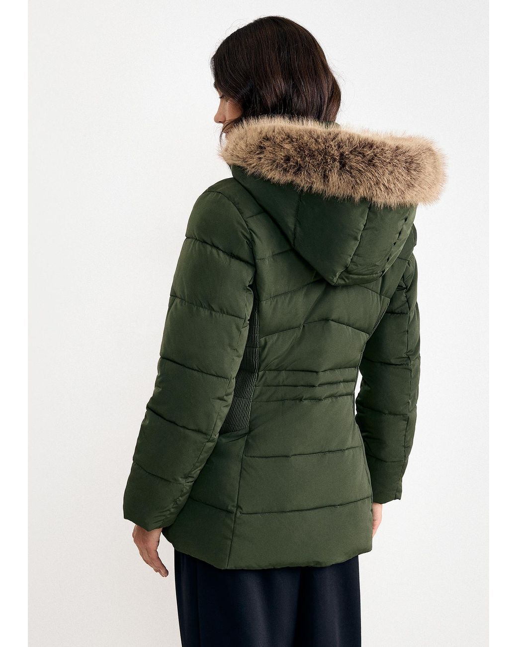 Phase Eight Blue Amber Shower Proof Short Puffer Coat