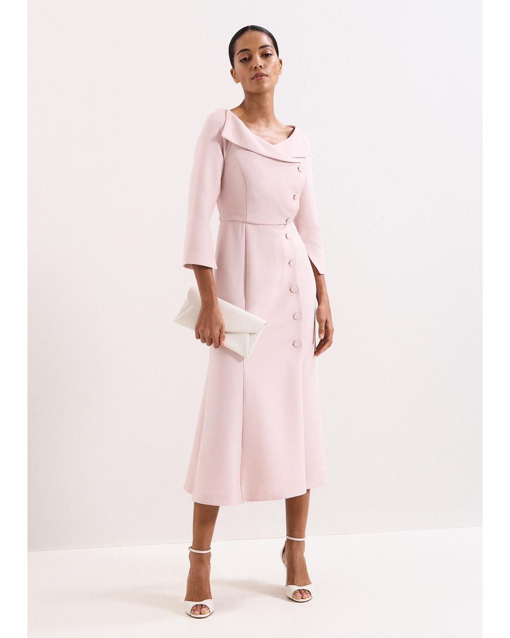 Phase Eight Pink Petite Sienna Tux Dress