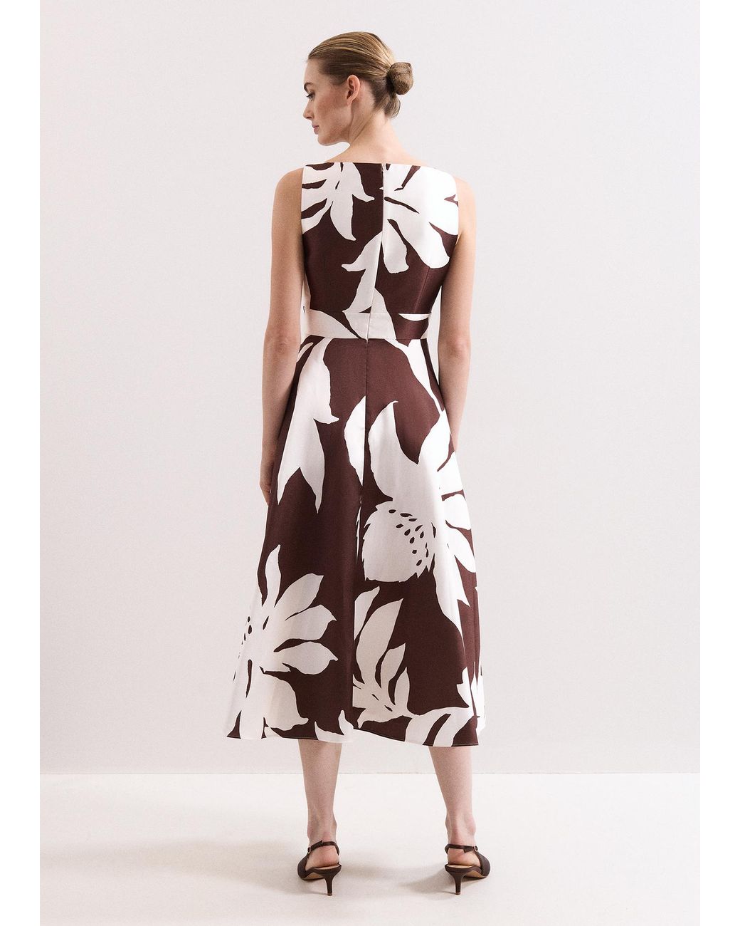 Phase Eight White Delicia Midi Dress