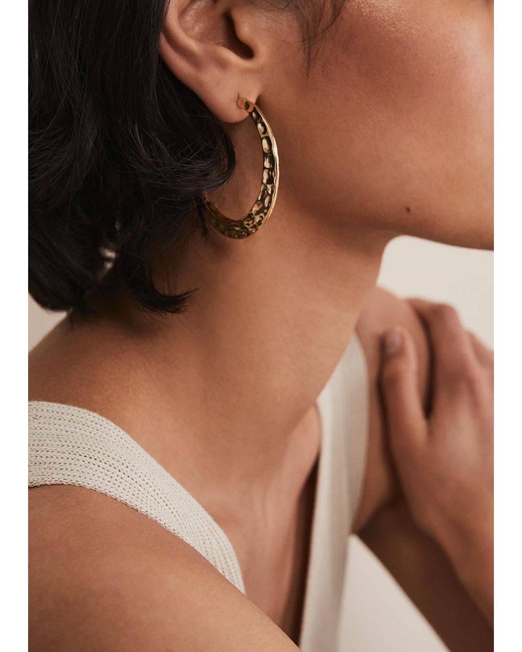 Phase Eight Natural Hoop Earrings