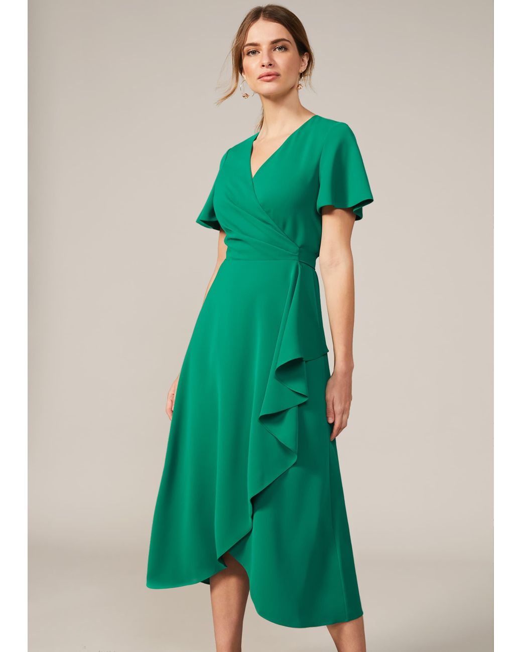 Phase Eight Green Fiorella Midi Dress