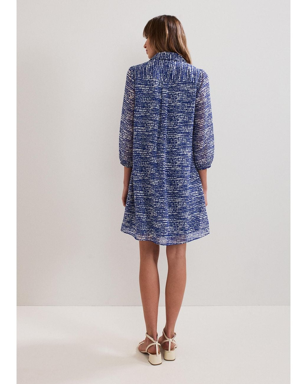 Phase Eight Blue Darley Dash Swing Tunic Dress