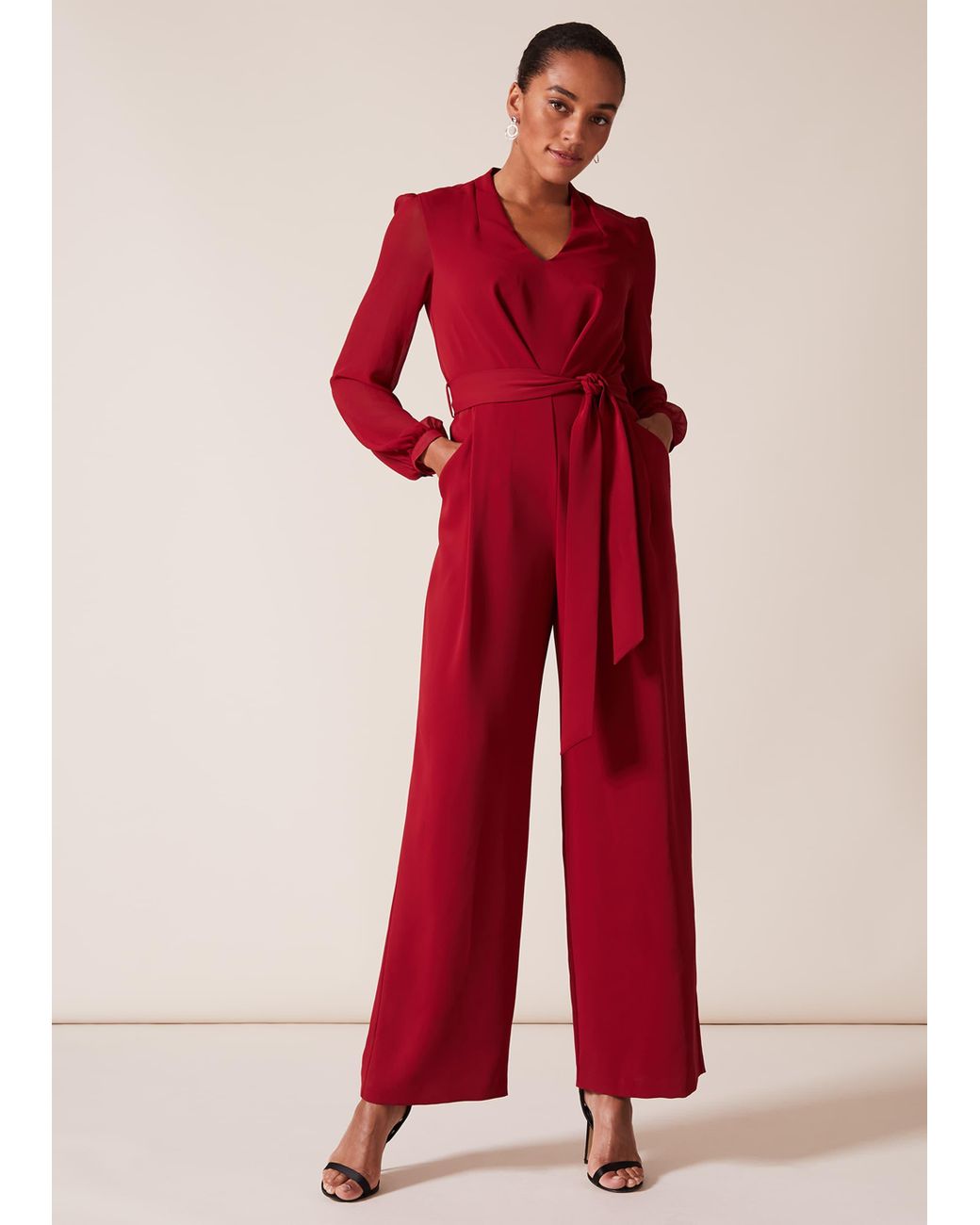 Phase Eight 's Audrey Jumpsuit in Red | Lyst UK
