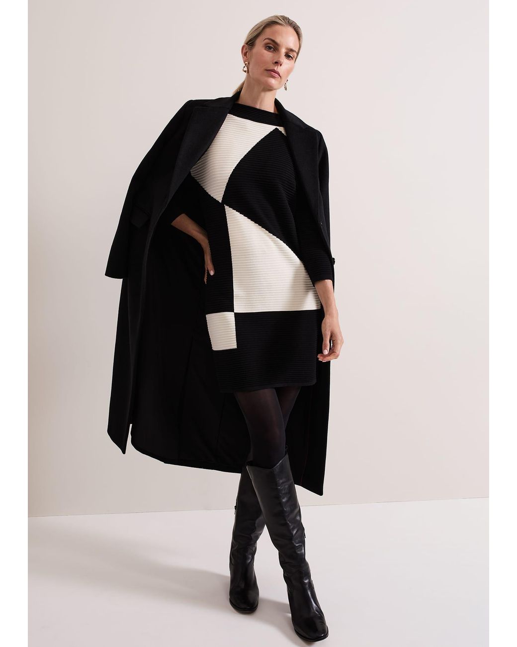 Phase Eight Black 's Jenny Pocket Shift Dress