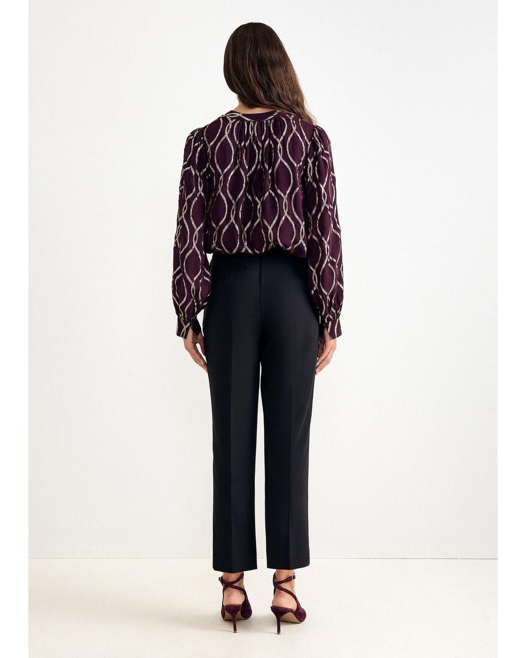 Phase Eight Blue Avani Tapered Trousers