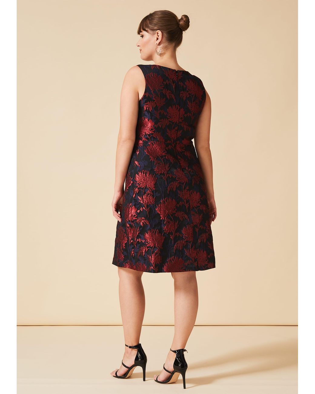 Phase Eight Black Greta Jacquard Dress