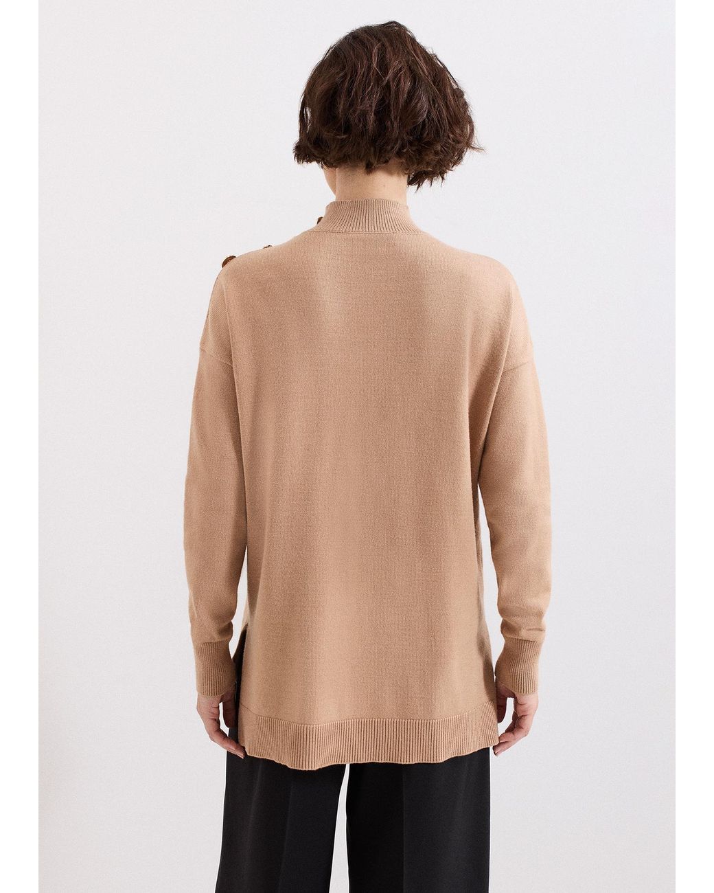 Phase Eight Natural Holly Button Jumper