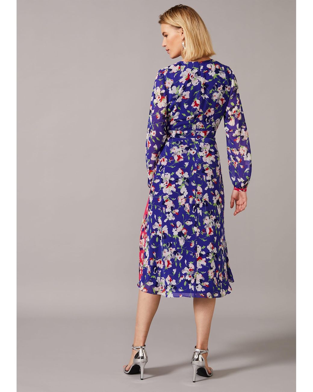 Phase Eight White 's Claudette Patched Floral Dress