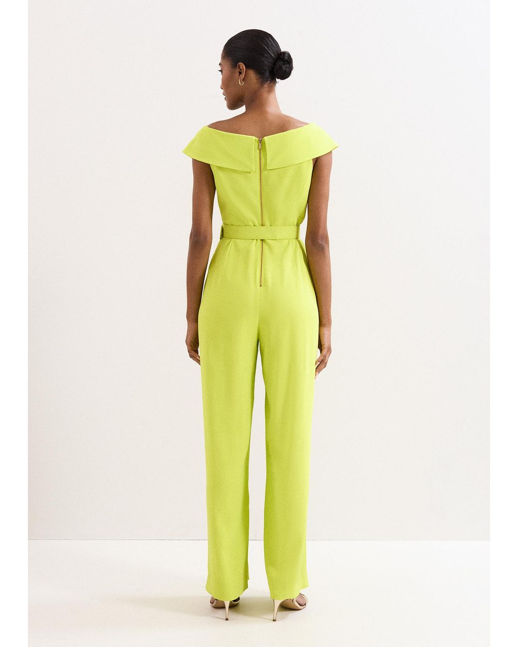 Phase Eight Yellow Liberty Tux Bardot Jumpsuit