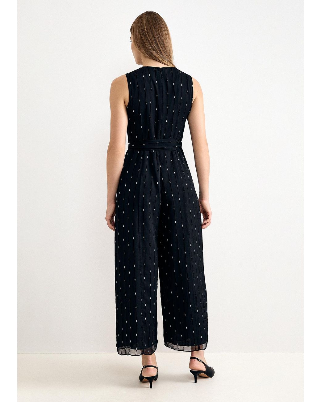 Phase Eight Blue Janine Sparkle Wide Leg Jumpsuit