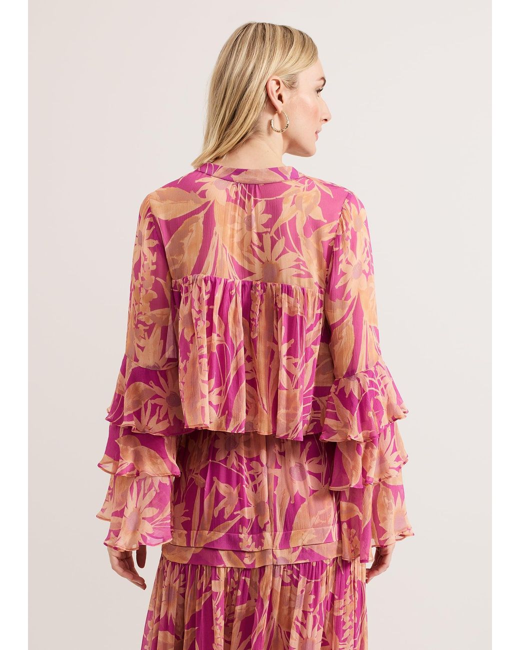 Phase Eight Annalisia Tiered Floral Blouse