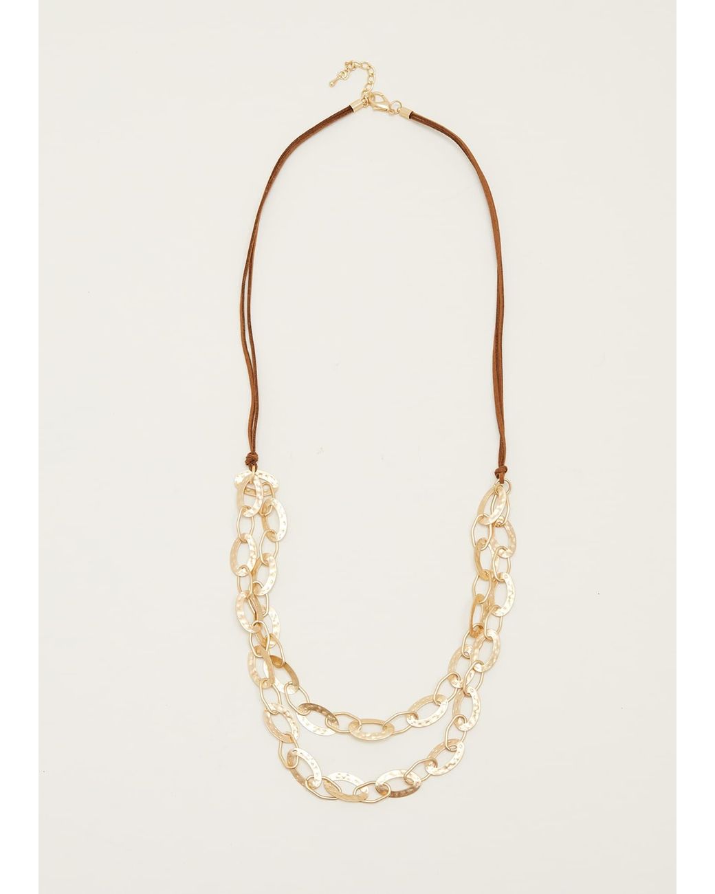 Phase Eight Natural Textured Ring Long Necklace