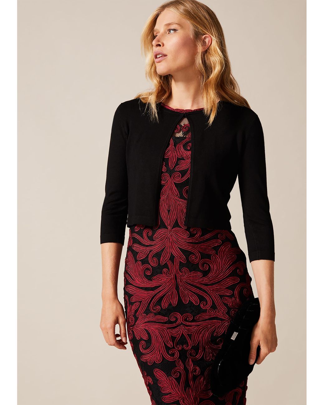 Phase Eight Red Catie Cardigan