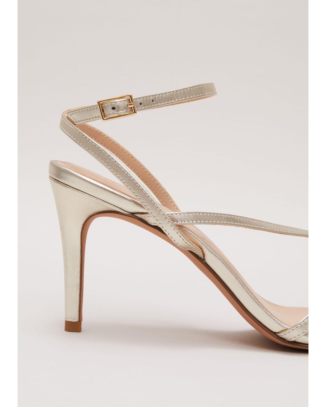 Phase Eight Natural Leather Barely There Strappy Sandal