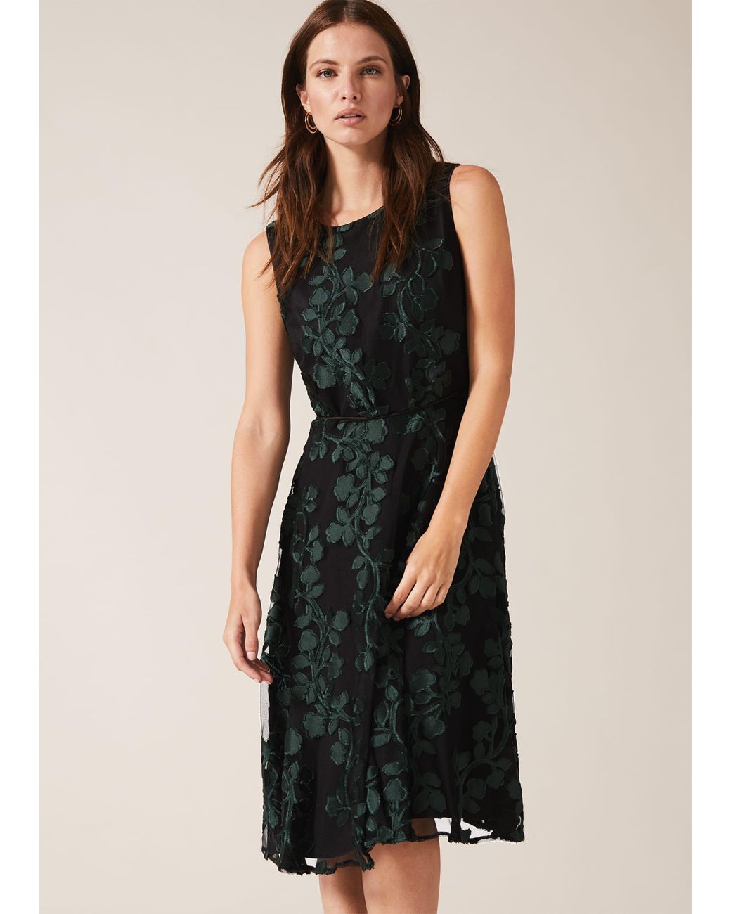 Ariana Clipped Jacquard Dress 