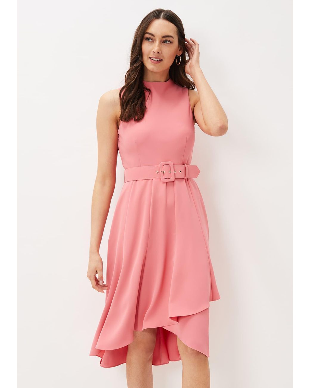 Phase Eight Pink Kazandra Belted Dress