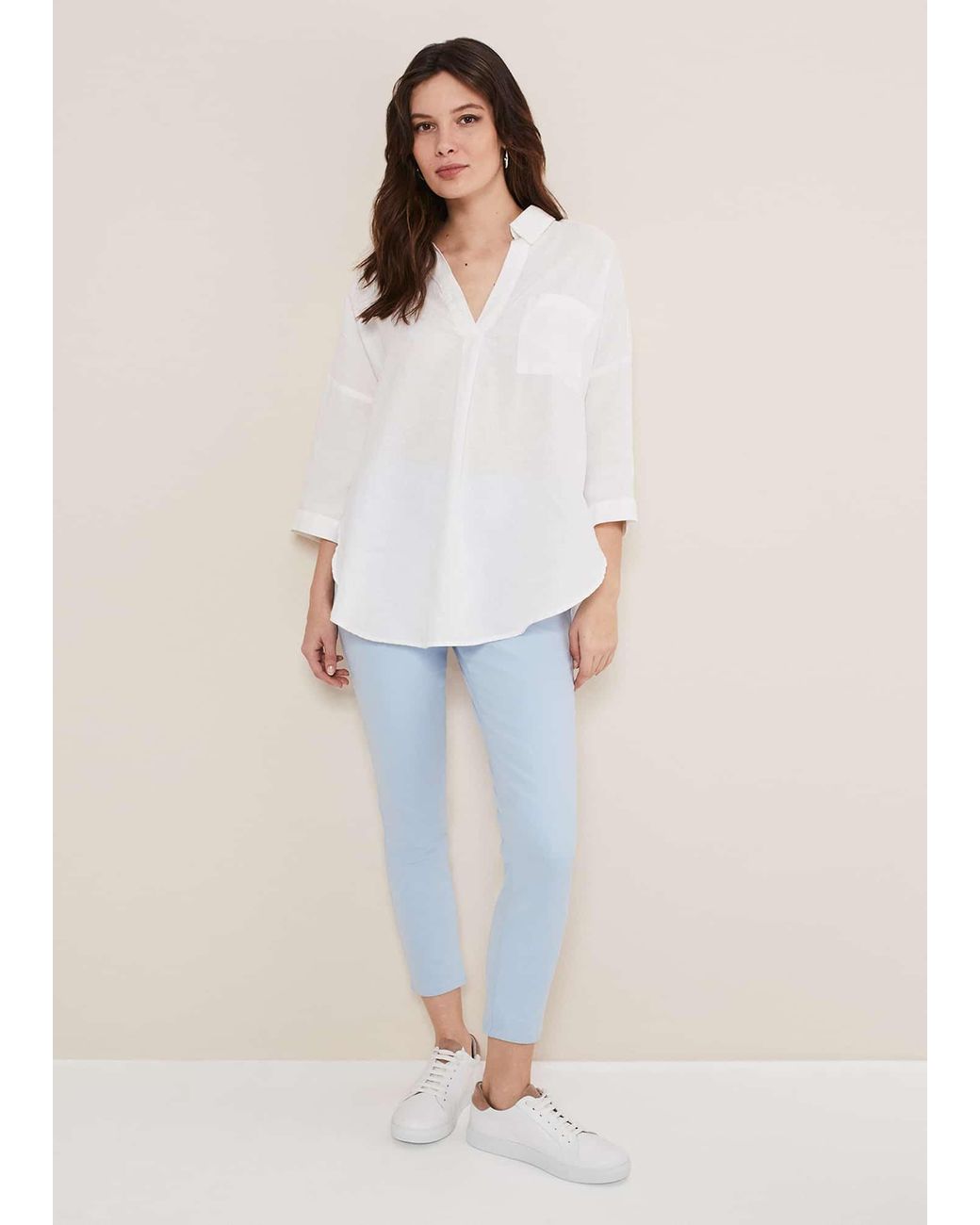 Phase Eight White Amina Jeggings