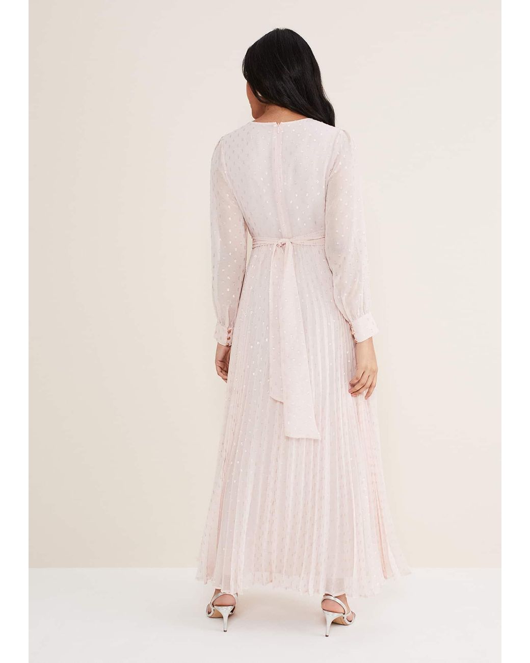 Phase Eight Natural Petite Carmen Fil Coupe Maxi Dress