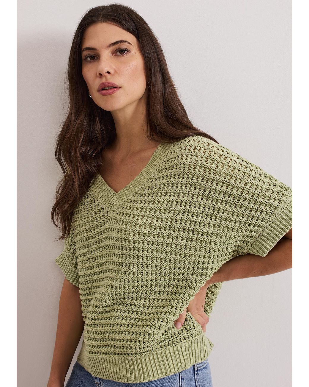 Phase Eight Green Stacie Tape Tabard