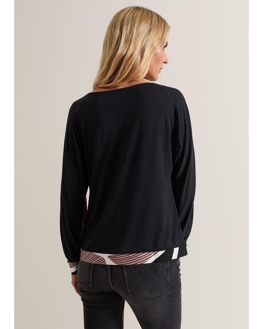 Phase Eight White Alora Swirl Print Top
