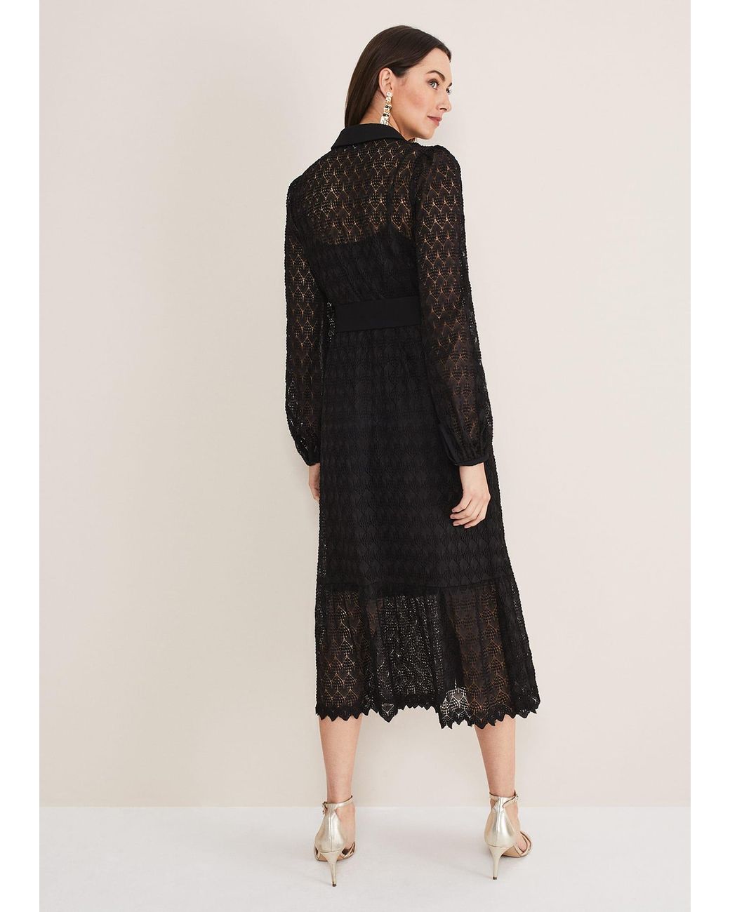 Phase Eight Black Leila Lace Dress