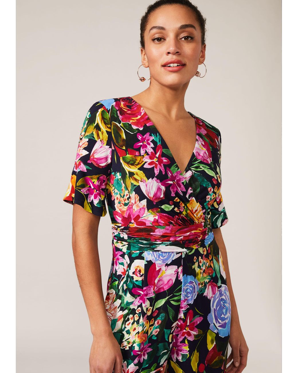 Womens Clothing Jumpsuits and rompers Full-length jumpsuits and rompers Phase Eight Ambree Rose Bloom Floral Jumpsuit 