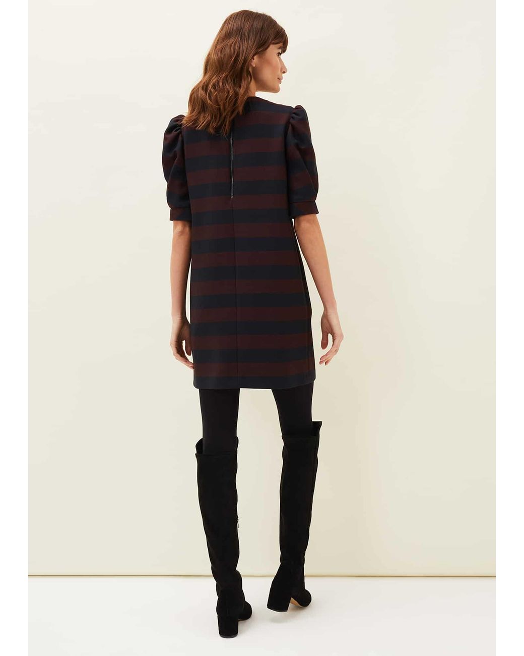 Phase Eight Black Maple Stripe Dress