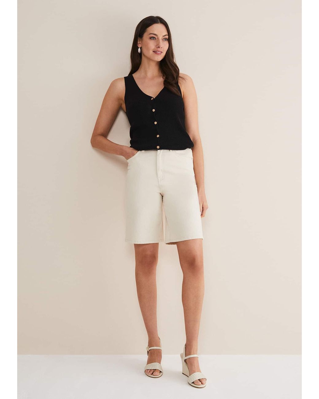 Phase Eight Multicolor Telissa Denim Bermuda Shorts