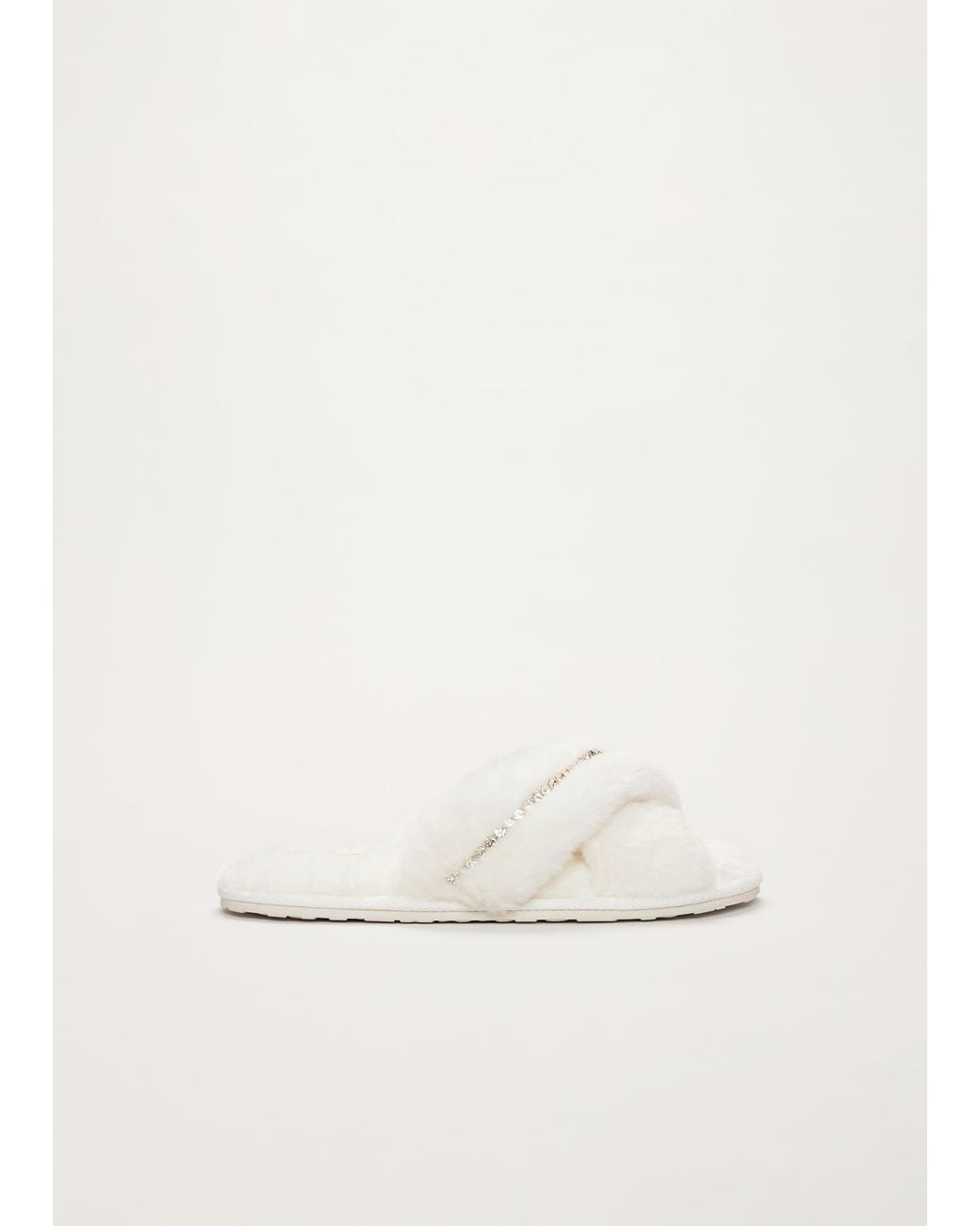 Phase Eight Natural Embellished Slipper