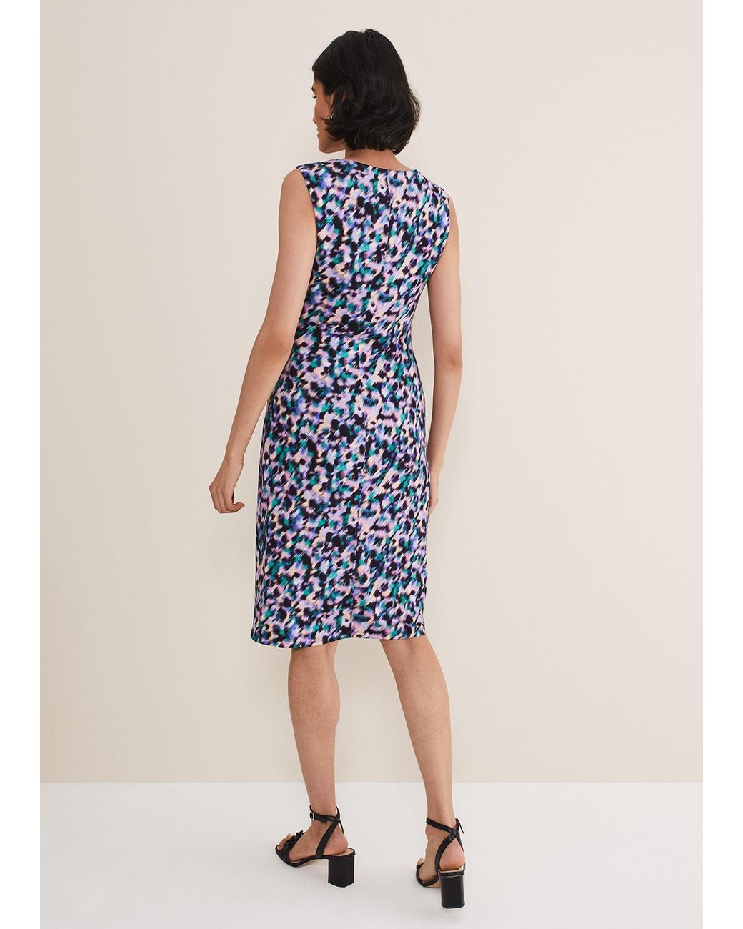 Phase Eight Blue Sasha Side Tie Jersey Dress