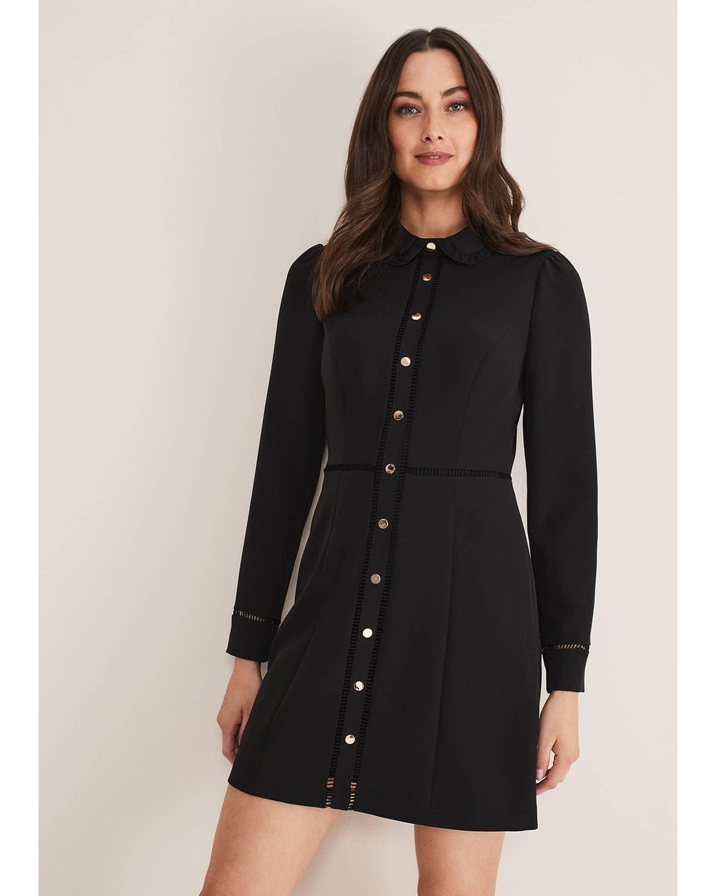 Phase Eight Black Rosa Tailored Dress