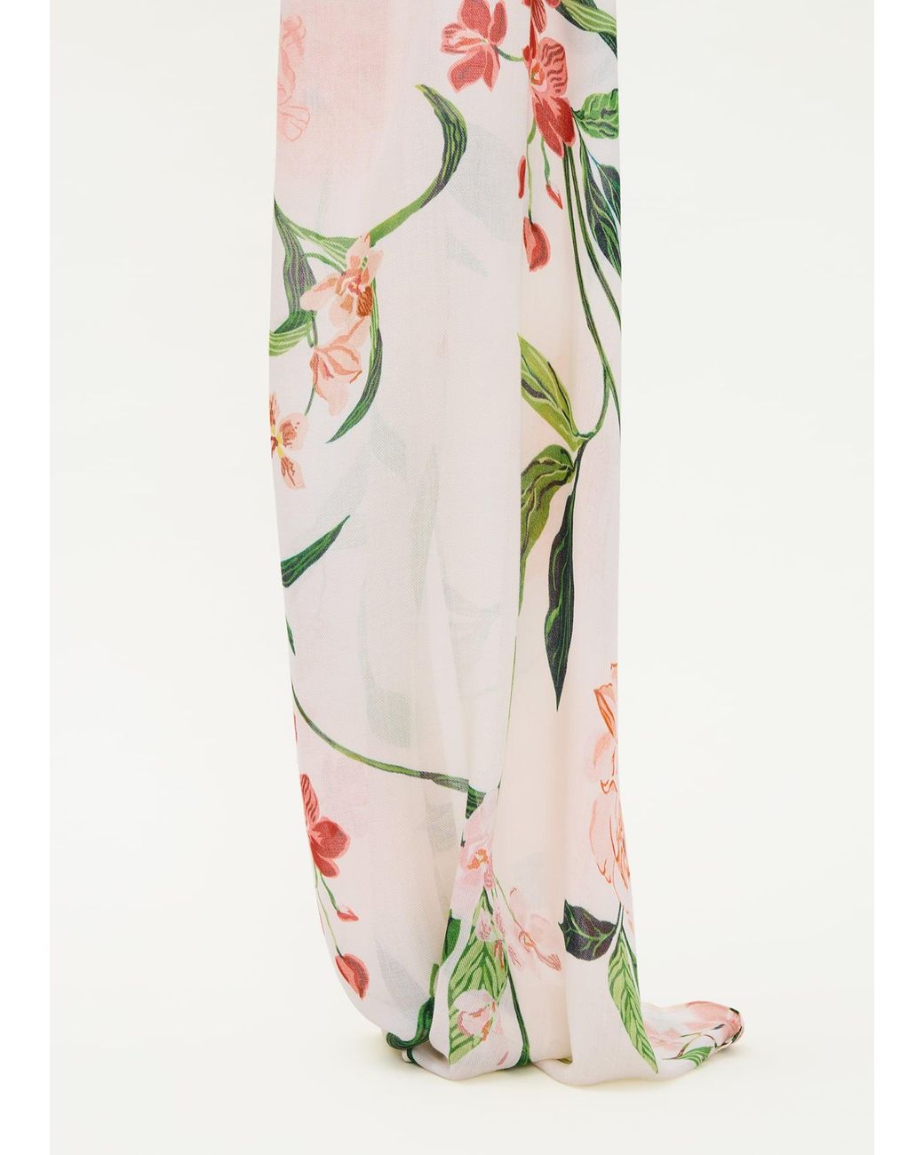 Phase Eight White Niome Floral Scarf