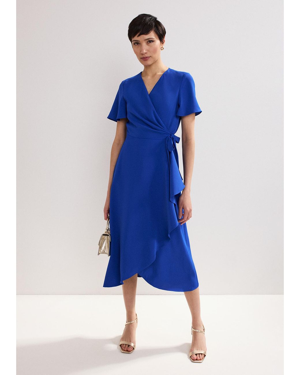 Phase Eight Blue Julissa Wrap Dress