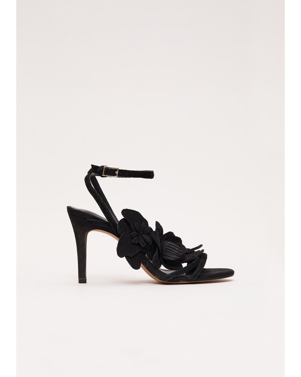 Phase Eight White Statement Floral Heeled Sandal