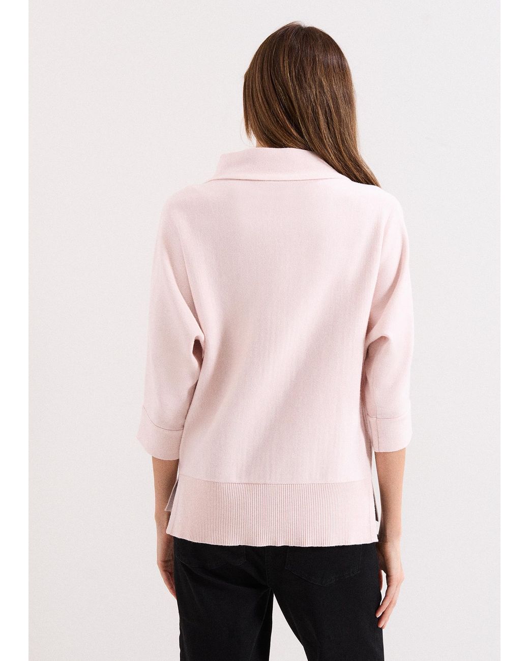 Phase Eight Pink Salima Funnel Neck Knit