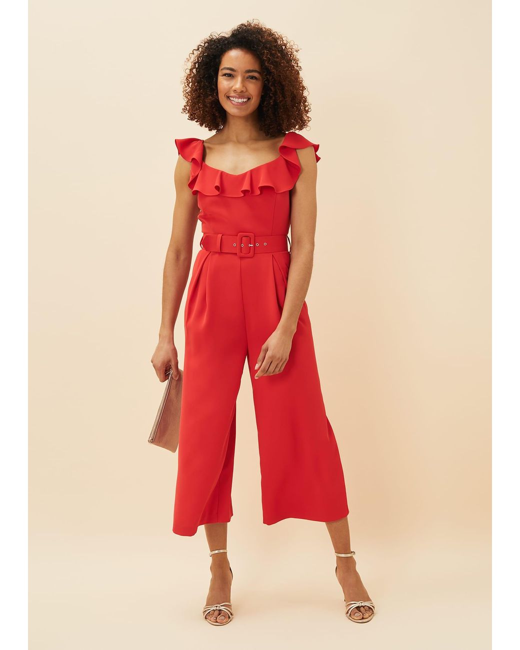 Phase Eight Blue Tazanna Wide Leg Jumpsuit