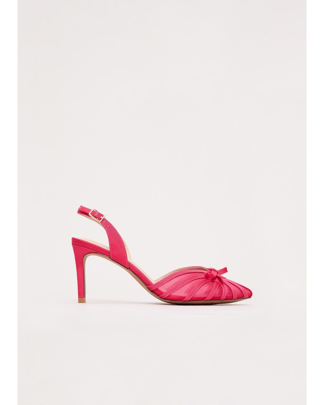 Phase Eight Pink Grosgrain Heels