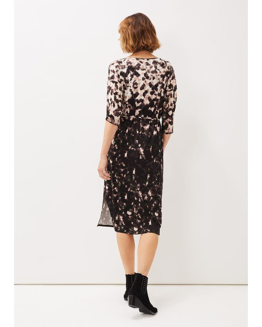Phase Eight Multicolor Corrie Abstract Spot Print Dress